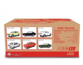 Fiat 128 Coupè 1300 SL - 1972 Blu scuro Laudoracing 1:18 Resinemodell (Türen, Motorhaube... nicht zu öffnen!)